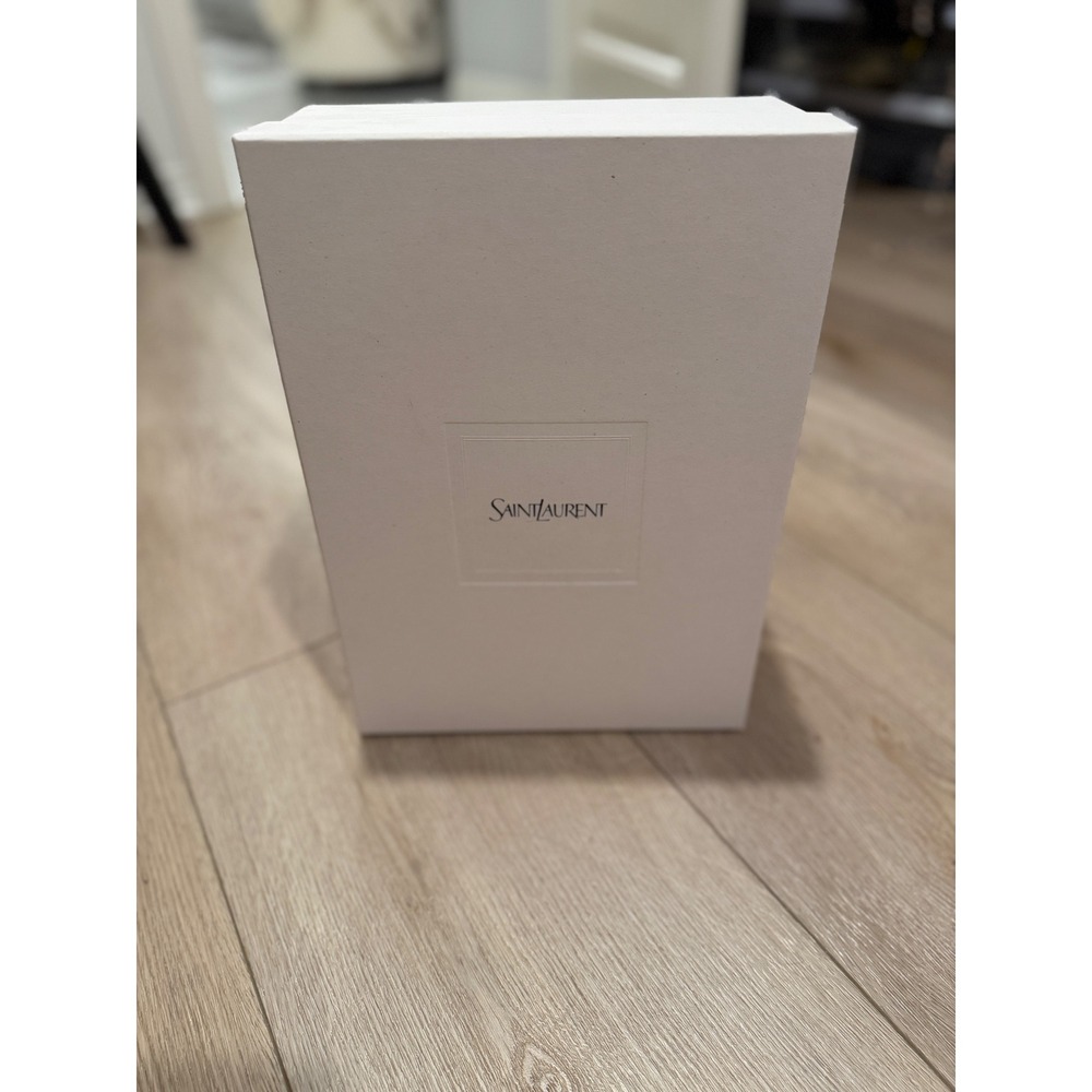 Saint Laurent White Empty Box with Logo Tissue Paper 12x9"